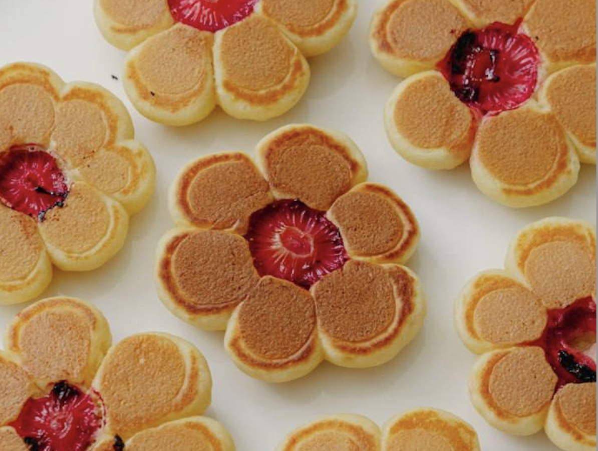 Pancakes în formă de floare